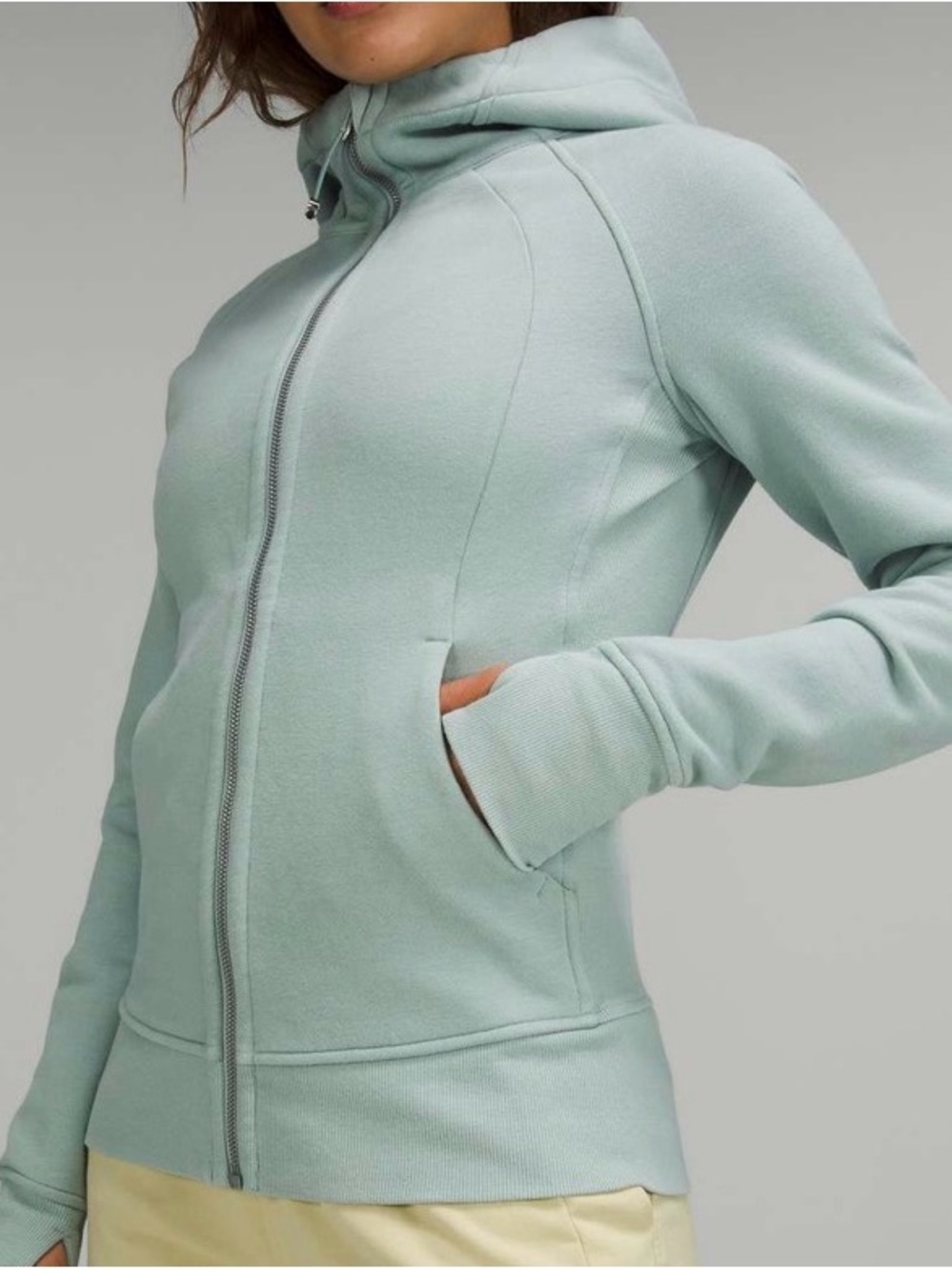 Lululemon Scuba Full-Zip Hoodie Silver Blue Size 4